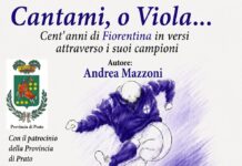 Sport, Poesia e Territorio: Eccoci promuove a Prato la presentazione del libro “Cantami, o Viola…” Cantami o Viola di Andrea Mazzoni